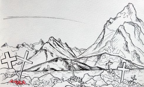 dessin cimetiere kulusuk