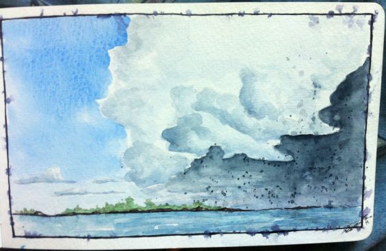 Baie Georgienne sous la pluie