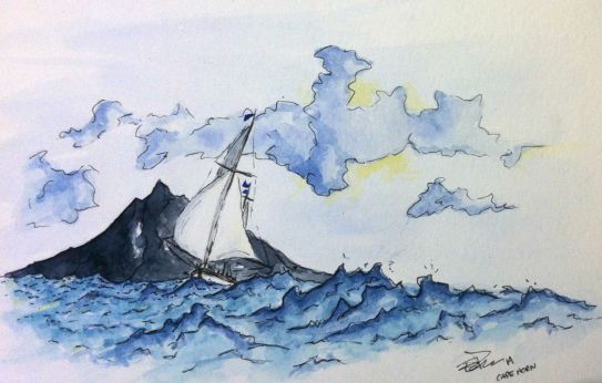 voilier au Cape Horn